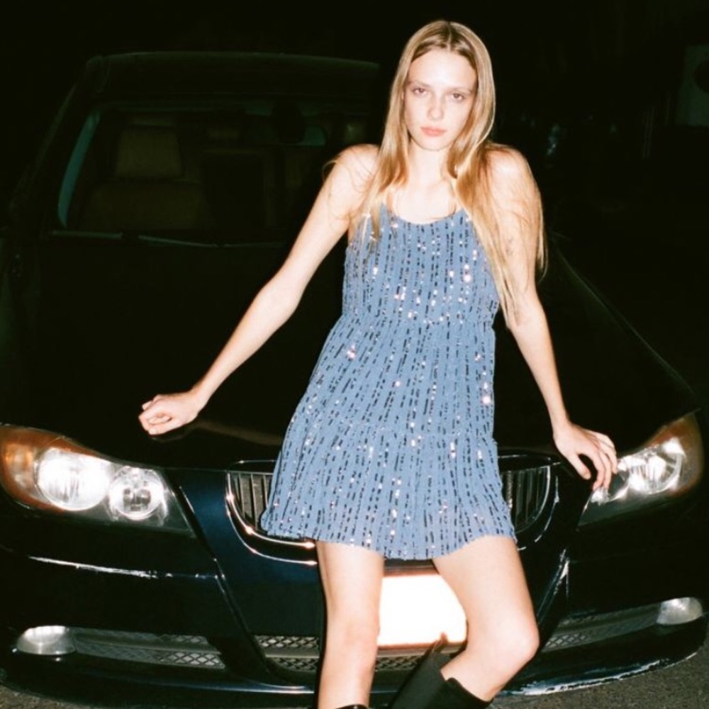UO Babydoll Sequin Dress - Picture 5 of 5